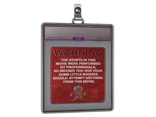 Sticker Slab | WARNING (Foil)